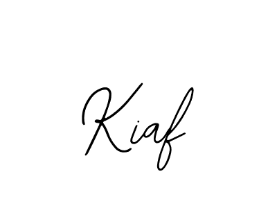 How to make Kiaf name signature. Use Bearetta-2O07w style for creating short signs online. This is the latest handwritten sign. Kiaf signature style 12 images and pictures png