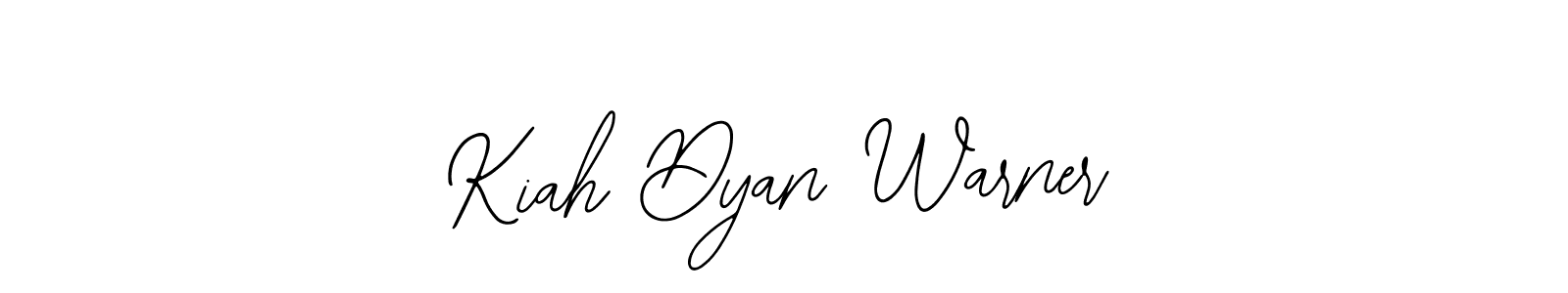 It looks lik you need a new signature style for name Kiah Dyan Warner. Design unique handwritten (Bearetta-2O07w) signature with our free signature maker in just a few clicks. Kiah Dyan Warner signature style 12 images and pictures png