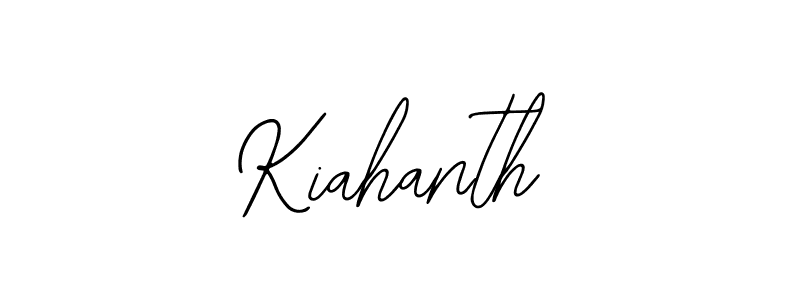 How to Draw Kiahanth signature style? Bearetta-2O07w is a latest design signature styles for name Kiahanth. Kiahanth signature style 12 images and pictures png