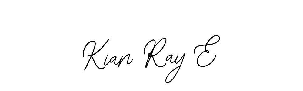 How to make Kian Ray E name signature. Use Bearetta-2O07w style for creating short signs online. This is the latest handwritten sign. Kian Ray E signature style 12 images and pictures png