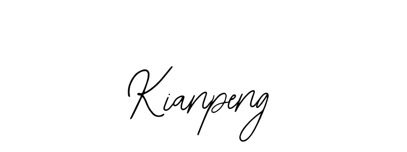 You should practise on your own different ways (Bearetta-2O07w) to write your name (Kianpeng) in signature. don't let someone else do it for you. Kianpeng signature style 12 images and pictures png