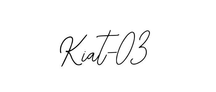 You should practise on your own different ways (Bearetta-2O07w) to write your name (Kiat-03) in signature. don't let someone else do it for you. Kiat-03 signature style 12 images and pictures png