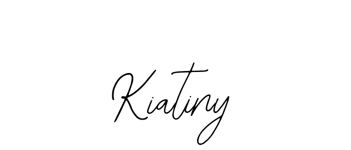 You should practise on your own different ways (Bearetta-2O07w) to write your name (Kiatiny) in signature. don't let someone else do it for you. Kiatiny signature style 12 images and pictures png