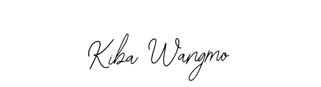 The best way (Bearetta-2O07w) to make a short signature is to pick only two or three words in your name. The name Kiba Wangmo include a total of six letters. For converting this name. Kiba Wangmo signature style 12 images and pictures png