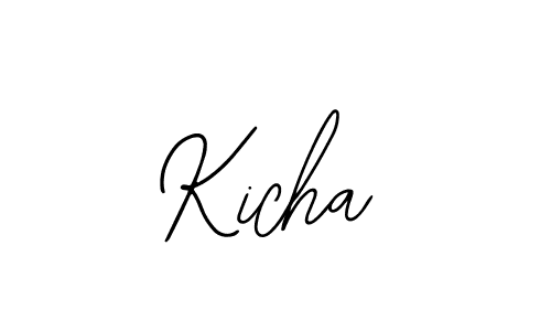 Make a beautiful signature design for name Kicha. With this signature (Bearetta-2O07w) style, you can create a handwritten signature for free. Kicha signature style 12 images and pictures png