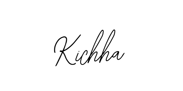 The best way (Bearetta-2O07w) to make a short signature is to pick only two or three words in your name. The name Kichha include a total of six letters. For converting this name. Kichha signature style 12 images and pictures png