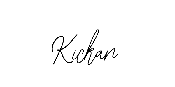 How to make Kickan signature? Bearetta-2O07w is a professional autograph style. Create handwritten signature for Kickan name. Kickan signature style 12 images and pictures png