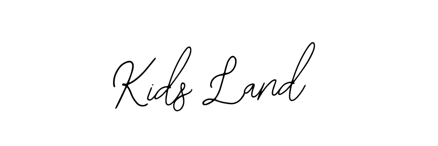 Similarly Bearetta-2O07w is the best handwritten signature design. Signature creator online .You can use it as an online autograph creator for name Kids Land. Kids Land signature style 12 images and pictures png