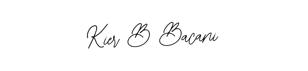 Create a beautiful signature design for name Kier B Bacani. With this signature (Bearetta-2O07w) fonts, you can make a handwritten signature for free. Kier B Bacani signature style 12 images and pictures png