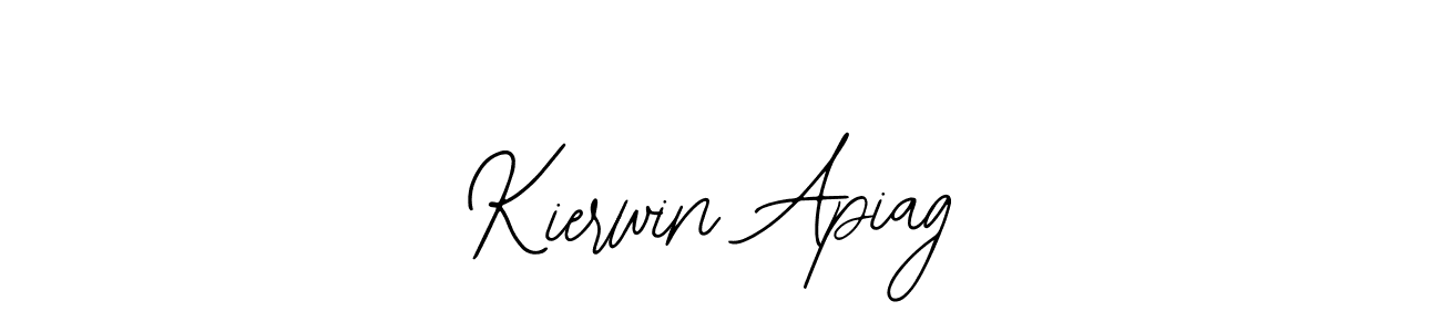 How to make Kierwin Apiag name signature. Use Bearetta-2O07w style for creating short signs online. This is the latest handwritten sign. Kierwin Apiag signature style 12 images and pictures png