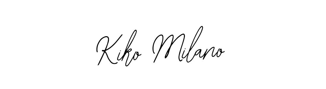if you are searching for the best signature style for your name Kiko Milano. so please give up your signature search. here we have designed multiple signature styles  using Bearetta-2O07w. Kiko Milano signature style 12 images and pictures png