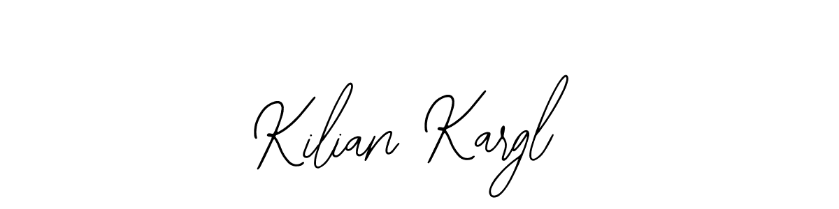 How to make Kilian Kargl name signature. Use Bearetta-2O07w style for creating short signs online. This is the latest handwritten sign. Kilian Kargl signature style 12 images and pictures png