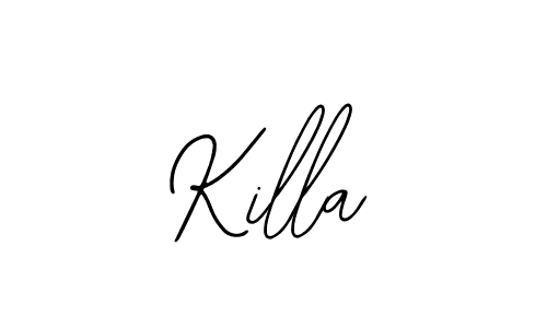 You should practise on your own different ways (Bearetta-2O07w) to write your name (Killa) in signature. don't let someone else do it for you. Killa signature style 12 images and pictures png