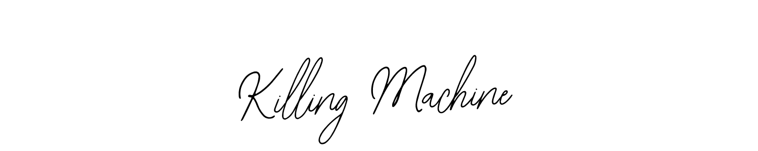 Use a signature maker to create a handwritten signature online. With this signature software, you can design (Bearetta-2O07w) your own signature for name Killing Machine. Killing Machine signature style 12 images and pictures png