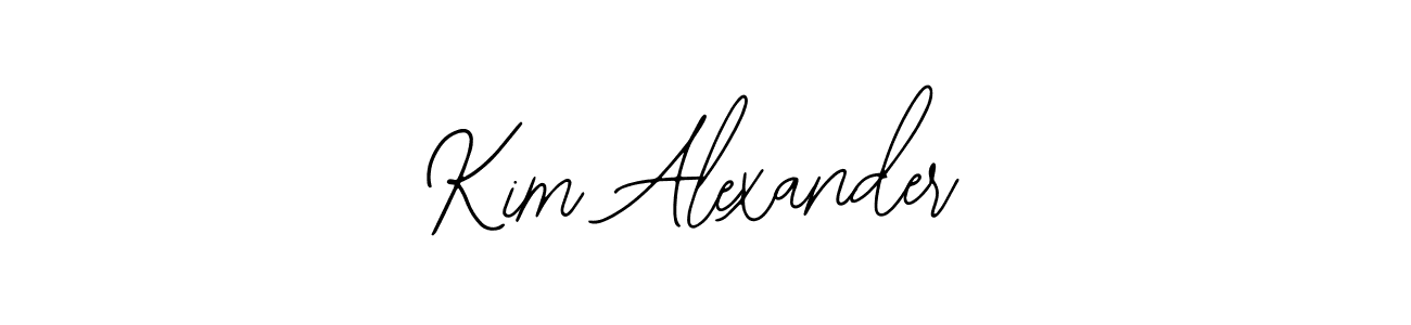 You should practise on your own different ways (Bearetta-2O07w) to write your name (Kim Alexander) in signature. don't let someone else do it for you. Kim Alexander signature style 12 images and pictures png