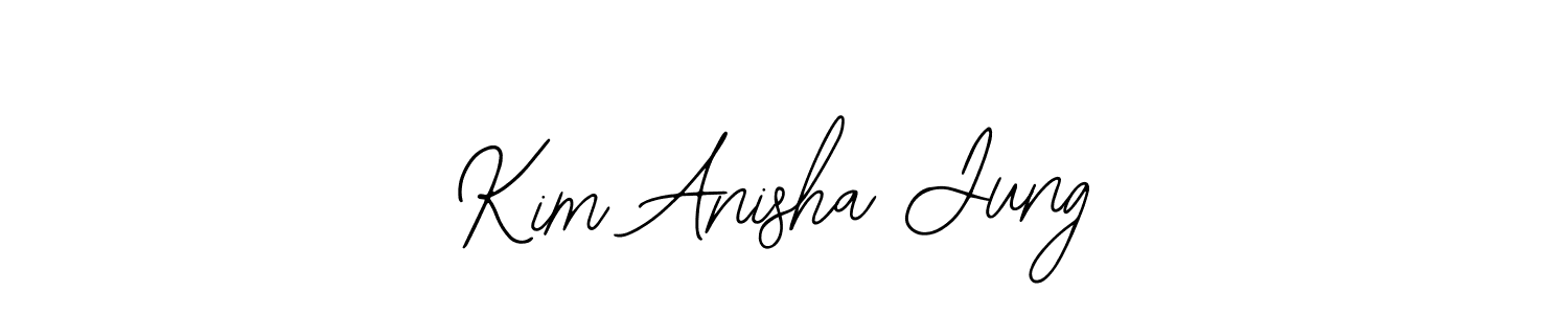 Also You can easily find your signature by using the search form. We will create Kim Anisha Jung name handwritten signature images for you free of cost using Bearetta-2O07w sign style. Kim Anisha Jung signature style 12 images and pictures png