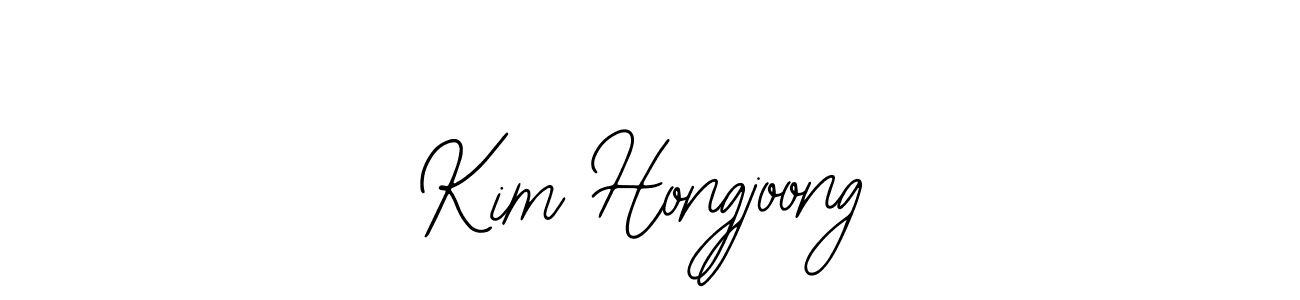 Create a beautiful signature design for name Kim Hongjoong. With this signature (Bearetta-2O07w) fonts, you can make a handwritten signature for free. Kim Hongjoong signature style 12 images and pictures png
