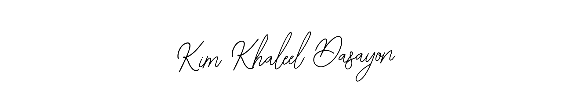 Design your own signature with our free online signature maker. With this signature software, you can create a handwritten (Bearetta-2O07w) signature for name Kim Khaleel Dasayon. Kim Khaleel Dasayon signature style 12 images and pictures png