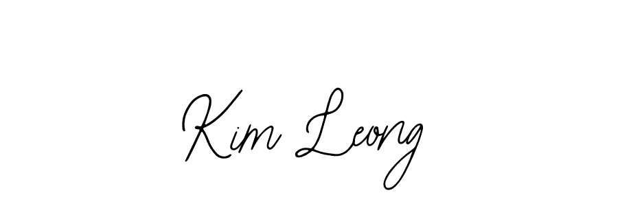 How to make Kim Leong name signature. Use Bearetta-2O07w style for creating short signs online. This is the latest handwritten sign. Kim Leong signature style 12 images and pictures png