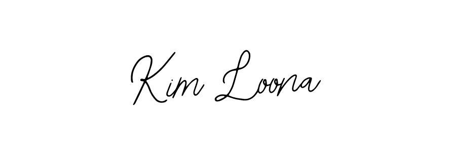 Use a signature maker to create a handwritten signature online. With this signature software, you can design (Bearetta-2O07w) your own signature for name Kim Loona. Kim Loona signature style 12 images and pictures png