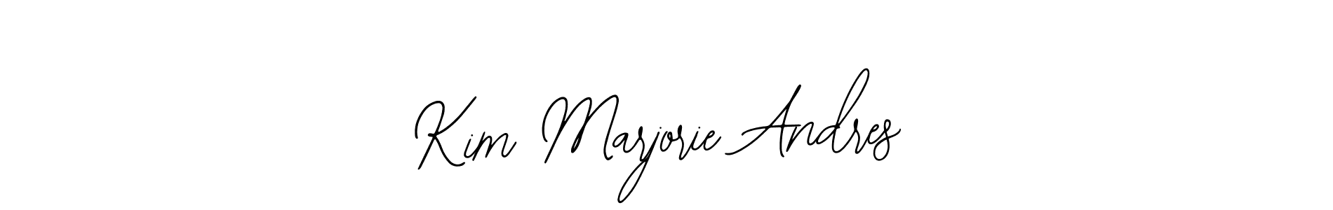 Also we have Kim Marjorie Andres name is the best signature style. Create professional handwritten signature collection using Bearetta-2O07w autograph style. Kim Marjorie Andres signature style 12 images and pictures png