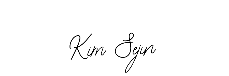 How to make Kim Sejin name signature. Use Bearetta-2O07w style for creating short signs online. This is the latest handwritten sign. Kim Sejin signature style 12 images and pictures png
