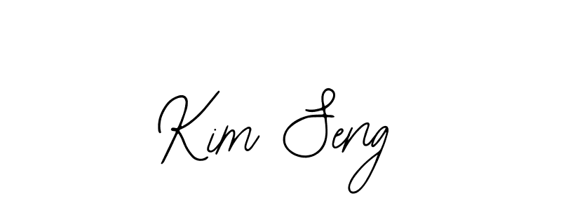 Bearetta-2O07w is a professional signature style that is perfect for those who want to add a touch of class to their signature. It is also a great choice for those who want to make their signature more unique. Get Kim Seng name to fancy signature for free. Kim Seng signature style 12 images and pictures png