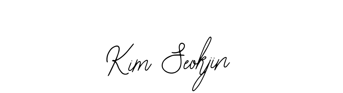 Use a signature maker to create a handwritten signature online. With this signature software, you can design (Bearetta-2O07w) your own signature for name Kim Seokjin. Kim Seokjin signature style 12 images and pictures png