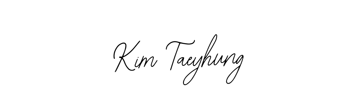How to make Kim Taeyhung signature? Bearetta-2O07w is a professional autograph style. Create handwritten signature for Kim Taeyhung name. Kim Taeyhung signature style 12 images and pictures png
