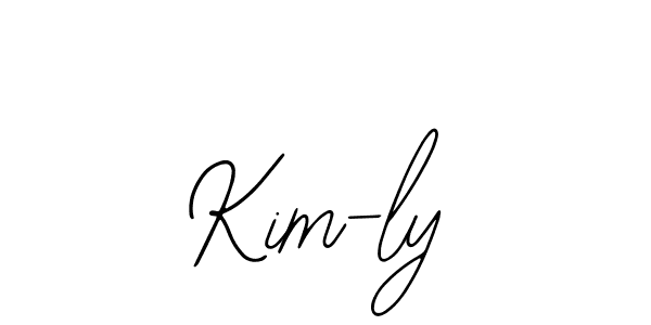 How to make Kim-ly name signature. Use Bearetta-2O07w style for creating short signs online. This is the latest handwritten sign. Kim-ly signature style 12 images and pictures png