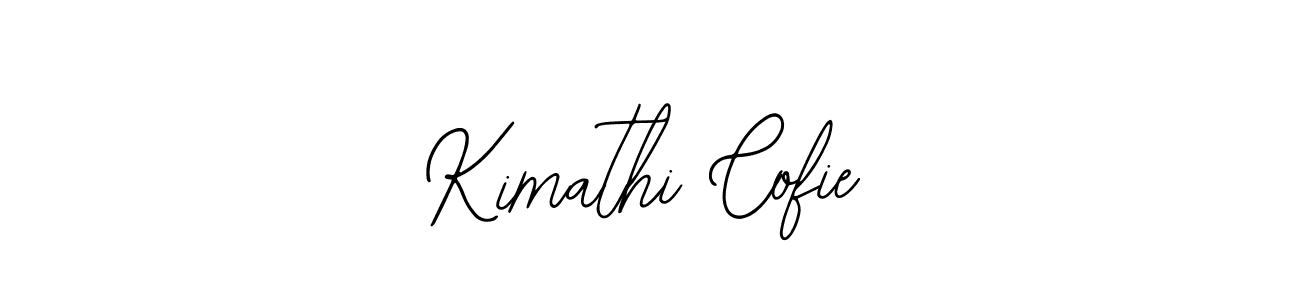 How to make Kimathi Cofie name signature. Use Bearetta-2O07w style for creating short signs online. This is the latest handwritten sign. Kimathi Cofie signature style 12 images and pictures png