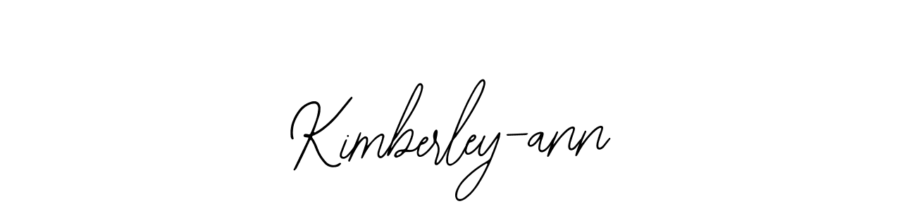 Design your own signature with our free online signature maker. With this signature software, you can create a handwritten (Bearetta-2O07w) signature for name Kimberley-ann. Kimberley-ann signature style 12 images and pictures png