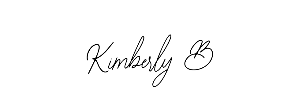 How to make Kimberly B name signature. Use Bearetta-2O07w style for creating short signs online. This is the latest handwritten sign. Kimberly B signature style 12 images and pictures png