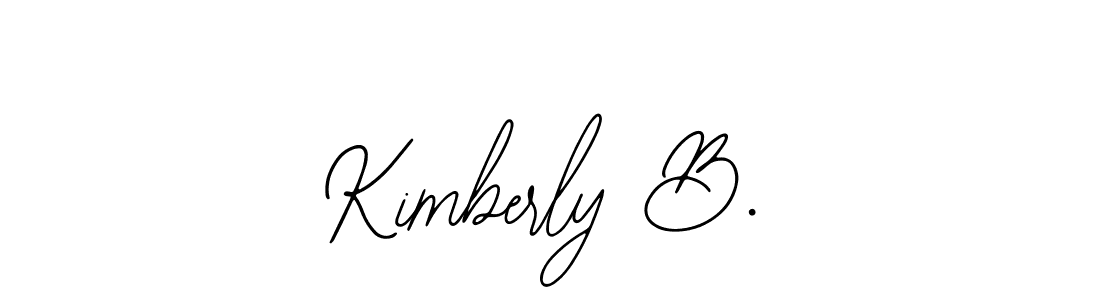 The best way (Bearetta-2O07w) to make a short signature is to pick only two or three words in your name. The name Kimberly B. include a total of six letters. For converting this name. Kimberly B. signature style 12 images and pictures png