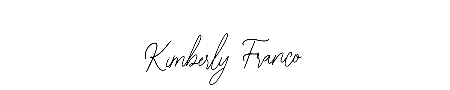 Also You can easily find your signature by using the search form. We will create Kimberly Franco name handwritten signature images for you free of cost using Bearetta-2O07w sign style. Kimberly Franco signature style 12 images and pictures png