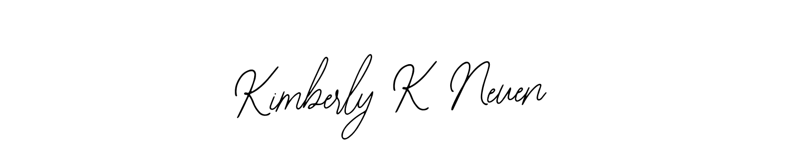 The best way (Bearetta-2O07w) to make a short signature is to pick only two or three words in your name. The name Kimberly K Neuen include a total of six letters. For converting this name. Kimberly K Neuen signature style 12 images and pictures png