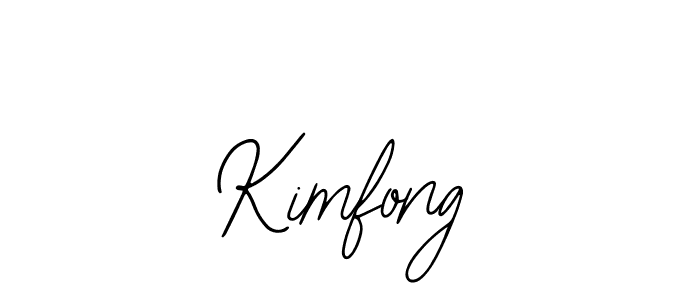 You should practise on your own different ways (Bearetta-2O07w) to write your name (Kimfong) in signature. don't let someone else do it for you. Kimfong signature style 12 images and pictures png