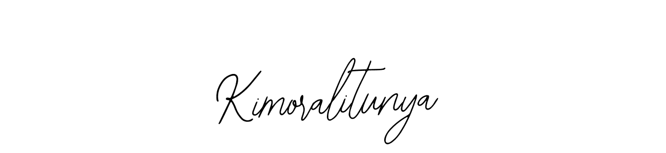 How to make Kimoralitunya name signature. Use Bearetta-2O07w style for creating short signs online. This is the latest handwritten sign. Kimoralitunya signature style 12 images and pictures png