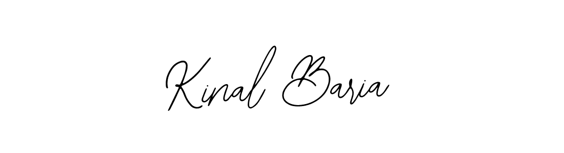You should practise on your own different ways (Bearetta-2O07w) to write your name (Kinal Baria) in signature. don't let someone else do it for you. Kinal Baria signature style 12 images and pictures png