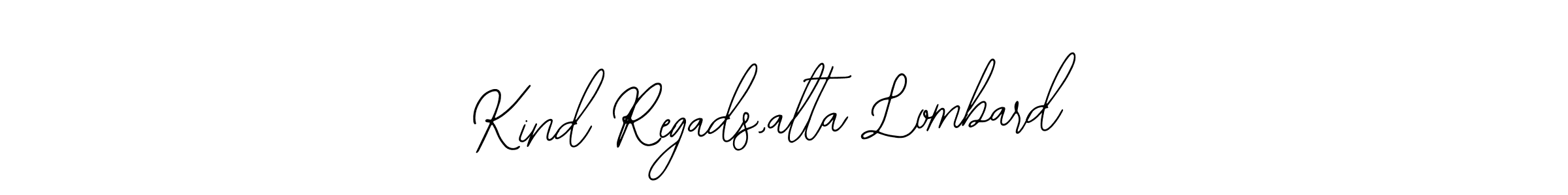 Check out images of Autograph of Kind Regads,alta Lombard name. Actor Kind Regads,alta Lombard Signature Style. Bearetta-2O07w is a professional sign style online. Kind Regads,alta Lombard signature style 12 images and pictures png