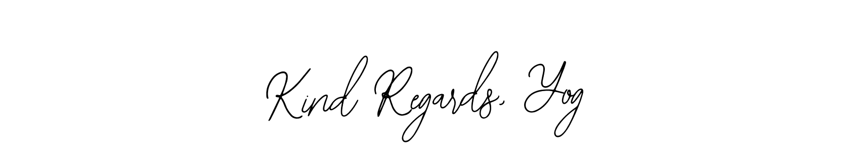 Make a beautiful signature design for name Kind Regards, Yog. Use this online signature maker to create a handwritten signature for free. Kind Regards, Yog signature style 12 images and pictures png