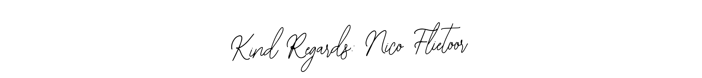 See photos of Kind Regards: Nico Flietoor official signature by Spectra . Check more albums & portfolios. Read reviews & check more about Bearetta-2O07w font. Kind Regards: Nico Flietoor signature style 12 images and pictures png