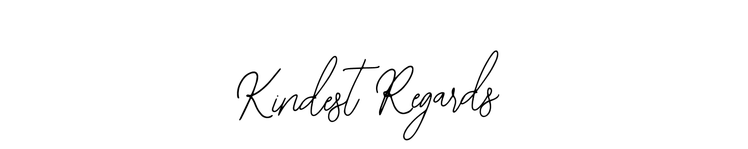 Use a signature maker to create a handwritten signature online. With this signature software, you can design (Bearetta-2O07w) your own signature for name Kindest Regards. Kindest Regards signature style 12 images and pictures png