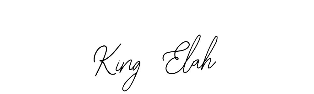 Make a short King  Elah signature style. Manage your documents anywhere anytime using Bearetta-2O07w. Create and add eSignatures, submit forms, share and send files easily. King  Elah signature style 12 images and pictures png