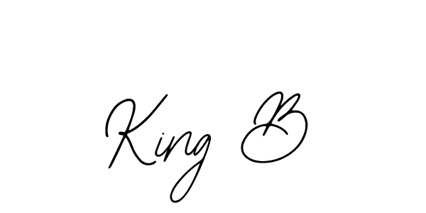 Design your own signature with our free online signature maker. With this signature software, you can create a handwritten (Bearetta-2O07w) signature for name King B. King B signature style 12 images and pictures png