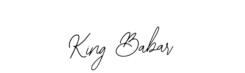 King Babar stylish signature style. Best Handwritten Sign (Bearetta-2O07w) for my name. Handwritten Signature Collection Ideas for my name King Babar. King Babar signature style 12 images and pictures png