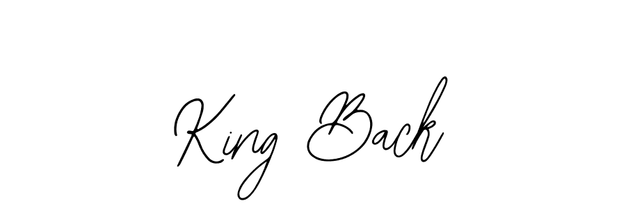 It looks lik you need a new signature style for name King Back. Design unique handwritten (Bearetta-2O07w) signature with our free signature maker in just a few clicks. King Back signature style 12 images and pictures png