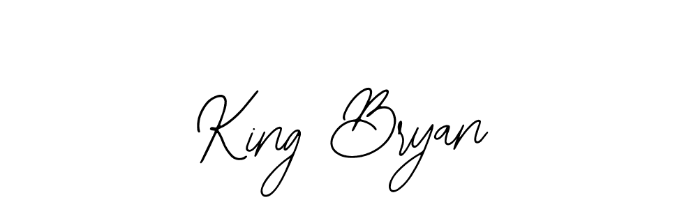 Create a beautiful signature design for name King Bryan. With this signature (Bearetta-2O07w) fonts, you can make a handwritten signature for free. King Bryan signature style 12 images and pictures png