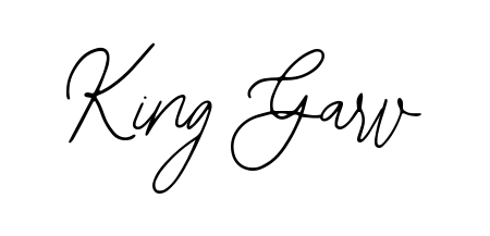 An effortless, minimalist signature concept for King Garv using Bearetta-2O07w design. Clean lines that look great on any document. King Garv signature style 12 images and pictures png