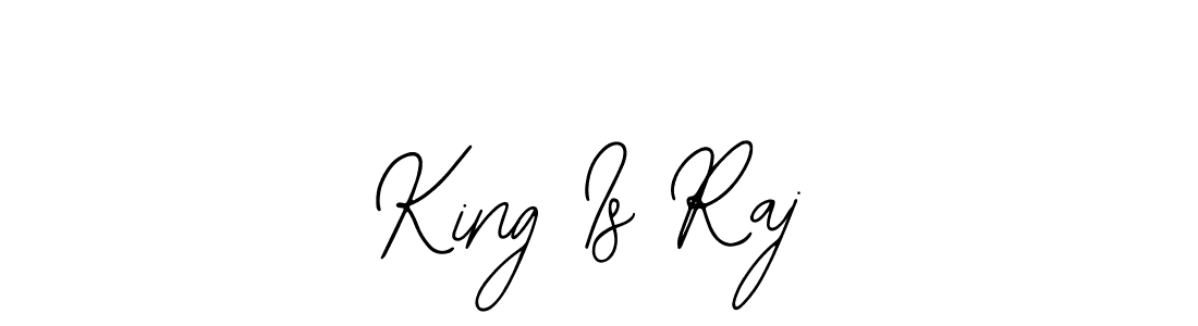 Design your own signature with our free online signature maker. With this signature software, you can create a handwritten (Bearetta-2O07w) signature for name King Is Raj. King Is Raj signature style 12 images and pictures png